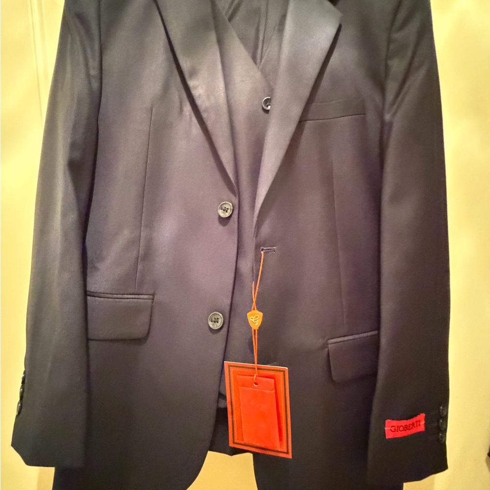 Gioberti Navy Boys Suit Set